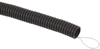 Труба гофрированная d40мм с протяжкой безгалоген. трудногорючая (FRHF) черн. (уп.25м) Эра Б0068910
