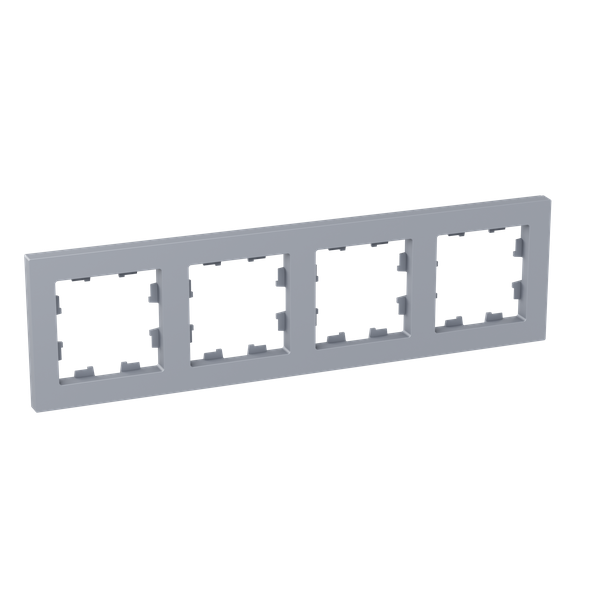 Рамка 4-м Эпика пластик алюм. EKF UP1-FPA-04