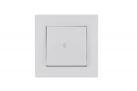 Выключатель проходной 1-клав. Karea RIZZ бел. Makel 88001005