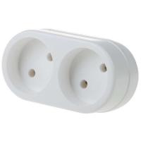 Разветвитель 2-м без заземл. 10А бел. Rexant 11-1074