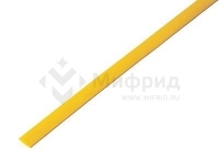 Трубка термоусадочная ТУТ нг 5.0/2.5 желт. 1м Rexant 20-5002