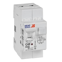 Выключатель автоматический дифференциального тока 2п OptiDin D63-23C40-AC-У3 C40 100мА 4.5кА с защитой от сверхтоков КЭАЗ 328109