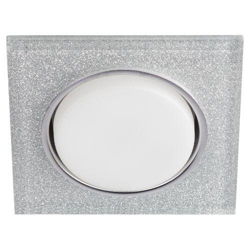 Светильник точечный DK LD50 CH/SHSL GX53 встраив. со светодиод. подсветкой хром серебро ЭРА Б0057471