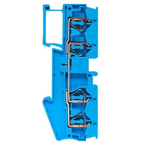 Колодка клеммная ST-4 41А 4 вывода пружинная син. EKF plc-jxb-st-4-4-blue