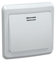 Выключатель 1-кл. СП Вега 10А IP20 ВС10-1-1-ВБ с индикацией бел. GENERICA EVV11-K01-10-DM