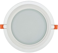 Светильник светодиодный ДВО 1622 18Вт 4000К IP20 встраив. со стекл. круг IEK LDVO0-1622-18-4000-K01