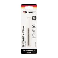 Сверло по металлу 2мм "Стандарт+" (P6M5 M-2) DIN 338 (блист.2шт) Kranz KR-91-0521