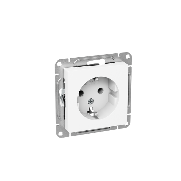 Розетка СП Эпика 16А с заземл. без защ. шторок механизм бел. EKF UP1-SOW-110