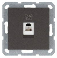 Розетка телефонная 1-м RJ11 механизм мокко JasmartG6101Z