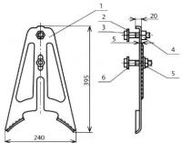 Накладка кронштейна КФД КС-081