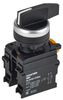 Переключатель 2 полож. 1НО+1НЗ возвратный длин. ручка MASTER IEK MI-SW60-11XB22-3-25-2-K02