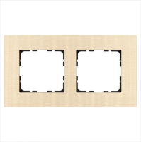 Рамка 2-м G-Metal метал. алюм. шампань Champagne Gold Jasmart G1002AG