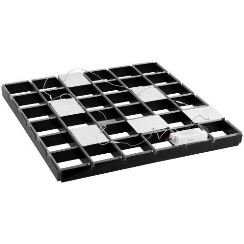 Светильник светодиодный SPO-646-3-4K-B6 36Вт 4000К 3420лм грильято 100х100 домино компл. 6 кубиков и драйвер бел. Эра Б0063052