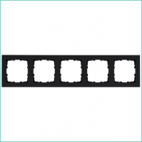 Рамка 5-м G-Classic черн. матов. soft touch Jasmart G1005PB