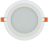 Светильник светодиодный ДВО 1621 12Вт 4000К IP20 встраив. со стекл. круг IEK LDVO0-1621-12-4000-K01
