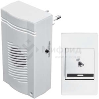 Звонок беспроводной Комфорт 32 мелодии 100м блок звонка вставляется в электрич. розетку 220В МОНОМАХ КМ-01С