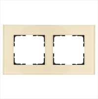 Рамка 2-м G-Glass стекло шампань Champagne Gold Jasmart G1002GG