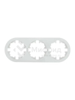 Рамка 3-м OSEN горизонт. круглая бел. LEZARD 744-0200-148