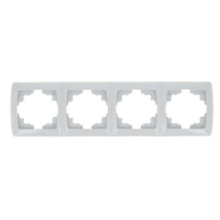 Рамка 4-м СП Мадрид горизонт. бел. EKF EIM-G-304-10