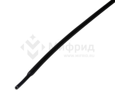 Трубка термоусадочная ТУТ нг 1.0/0.5 черн. 1м Rexant 20-1006