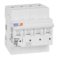 Выключатель автоматический модульный 4п C 50А OptiDin BM63-4C50-4.5-УХЛ3 КЭАЗ 326826