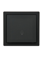 Кнопка звонка LETO черн. бархат LEZARD 752-4200-103