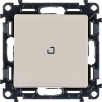 Выключатель 1-кл. СП Valena Life 10А IP20 250В 10AX с подсветкой с лицев. панелью механизм сл. кость Leg 752510