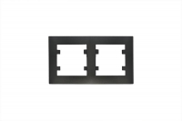 Рамка 2-м Karea RIZZ STAR чер. Makel 88054702