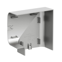 Угол для кабель-канала плоский изменяемый 90х50 с разделит. сер. метал. DKC 09503G