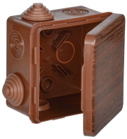 Коробка распаячная ОП КМ 80х80х50 IP54 откид. крышка 7 вводов дуб IEK UKO31-080-080-050-K24-54