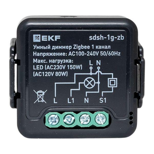 Диммер умный в подрозетник 1-канальный Zigbee Connect Select EKF sdsh-1g-zb