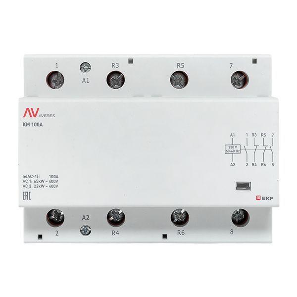 Контактор модульный КМ 100А 2NO+2NC 230В AC (6 мод.) AVERES EKF km-av-6-100-22-230V