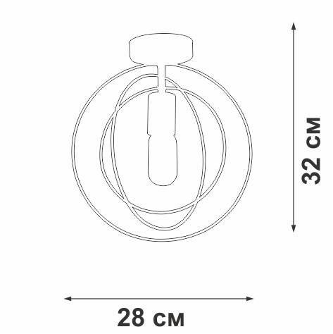 Люстра 1xE27 макс. 40Вт Vitaluce V3794-0/1PL