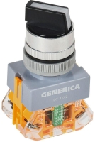 Переключатель D7-11X2 2 полож. 1НО+1НЗ черн. GENERICA BSW50-11X2-3-21-2-K02-G