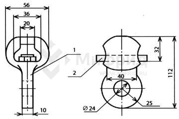 Ушко однолапчатое КС-012