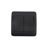 Выключатель 2-кл. CLASSICO 2023B черн. IN HOME 4690612061085