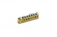 Клемма винт. усил. латунь 8х(1х9+7х5.4мм)х1пол. DKC 87108