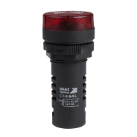 Зуммер с непрерывным сигналом OptiSignal Compact D22 С7-B-B4CL красн. с подсветкой 24В AC/DC КЭАЗ 362176