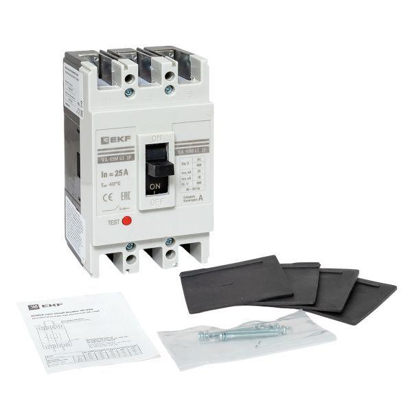 Выключатель автоматический 3п 63/25А 25кА ВА-99М PROxima EKF mccb99-63-25m