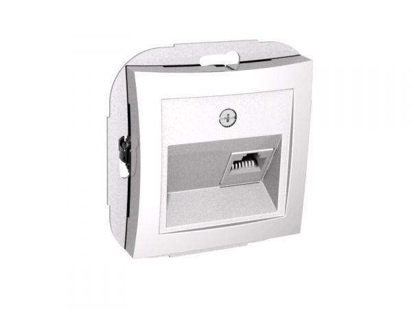 Розетка телефонная СП Дуэт RJ11 механизм бел. SchE WDE000181