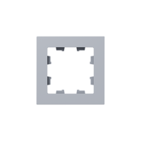 Рамка 1-м Эпика пластик алюм. EKF UP1-FPA-01