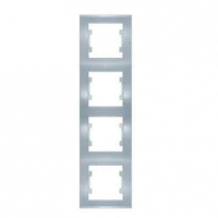 Рамка 4-м Бриллиант верт. серебр. UNIVersal 7949742