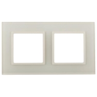 Рамка 2-м Elegance 14-5102-02 стекло слон. кость Эра Б0059169