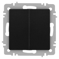 Выключатель 2-кл. СП Accent 6-104-05 10А IP20 250В AL/CU антрацит Intro Б0063488