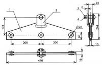Коромысло для анкеровки проводов КС-113