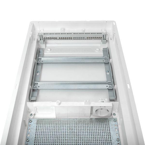 Щит комбинированный встраив. Nova 2 DIN-рейки + 2 монтаж. платы 4 габарит IP41 с метал. перфорированной дверью EKF nv-cb-pmd-2+2