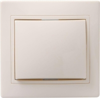 Выключатель 1-кл. 1п СП Кварта 10А IP20 ВС10-1-0-Км керамич. осн. крем. GENERICA EVK10-K33-10-K