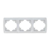 Рамка 3-м СП Мадрид горизонт. бел. EKF EIM-G-303-10