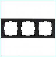 Рамка 3-м G-Classic черн. матов. soft touch Jasmart G1003PB