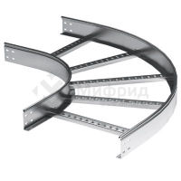 Угол горизонтальный 90град. 80х200 R-300 в компл. с крепежн. элемент. и соед. пластинами гор. оцинк. DKC LC8320KHDZ